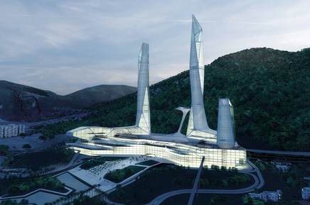 Supercomplex on the island of Penang in Malaysia