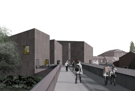 Hepworth Wakefield museum . Architecture, creative design. Modelling and visualization. 3d graphics. Presentation rendering. 3d interior and exterior design.