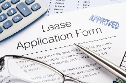 Lease application form