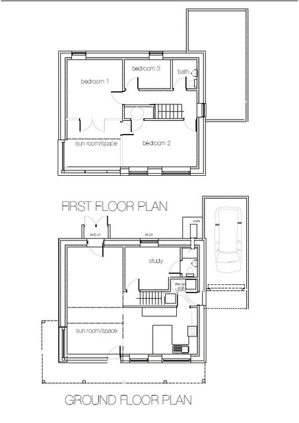 Passivhaus floor plan: Green Building Centre