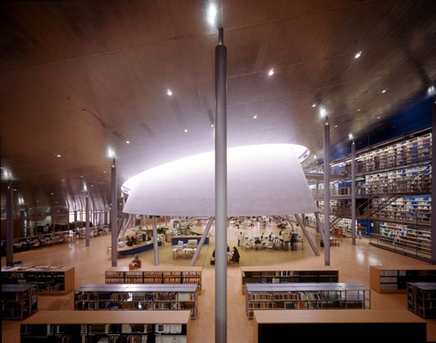Mecanoo's previous design for the Library Delft University of Technology