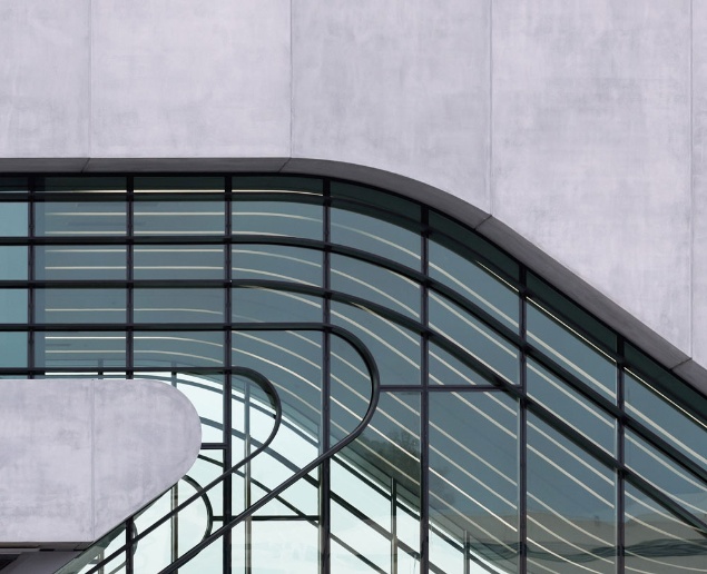 A hydrophobic finish was added to the cladding to prevent staining from rainfall