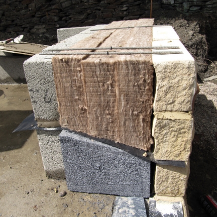 Wall construction for the Passivhaus
