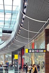 Metal was specified over other materials because of its durability and aesthetics