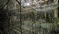 1,000 tonnes of reinforcement steel have been used in the raft foundation