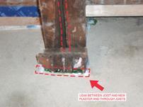 Passivhaus refurb, week 4 - leaking timber joist