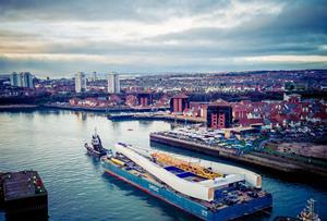 1,550-tonne bridge piece shipped into Sunderland