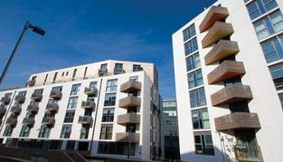 The scheme consists of a seven-storey and an 11-storey block, which has stunning views over Brighton