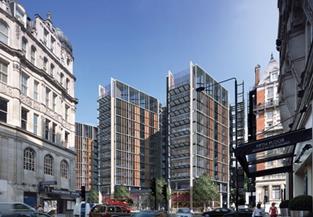 Visualisations of the completed scheme from rear and front