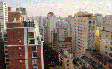 James Slattery's BCQS office view in Sao Paulo
