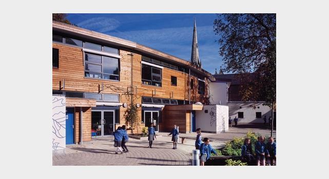 Studio E's Sacred Heart primary school in Hammersmith, west London, Studio E's Sacred Heart primary school in Hammersmith, west London,