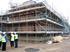 On site at the build; exterior view