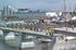 The People's Bridge being lowered into place