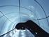 The moulded glass canopies covering Zaha Hadid’s four cable car stations have a lustrous, curvaceous form that resembles ice caves