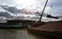 A huge road crane, normally used for erecting wind turbines, was used to lift the 36m-span bridge sections into place