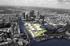 Aerial view of the Wood Wharf Masterplan