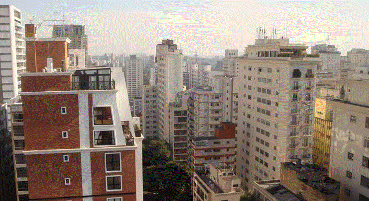 James Slattery's BCQS office view in Sao Paulo